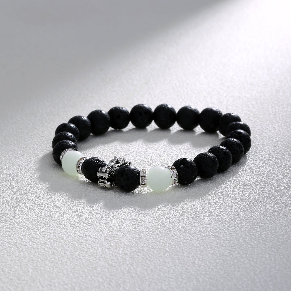 Volcanic Stone Luminous Bead Bracelet