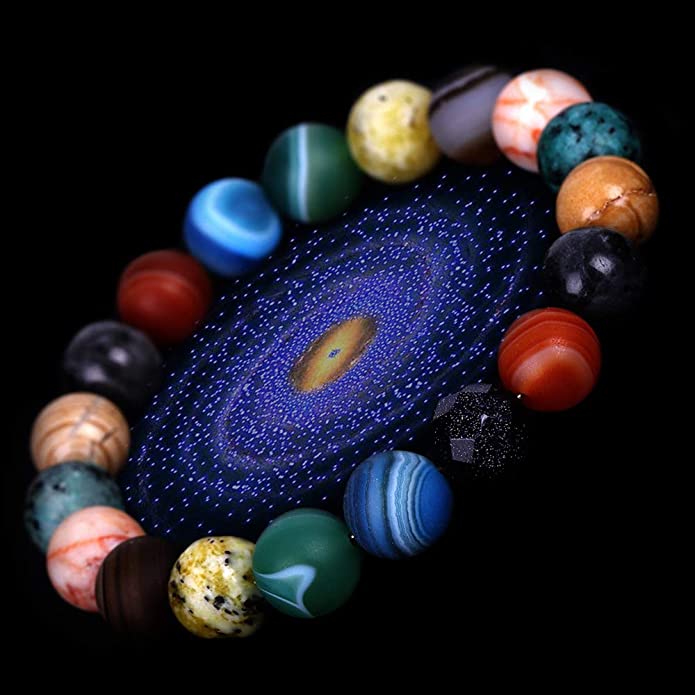 Solar System Eight Stone Planet Bracelet Planets Natural Stone Mala Bead