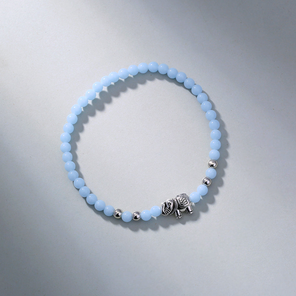 Vintage Elephant Luminous Bead Bracelet