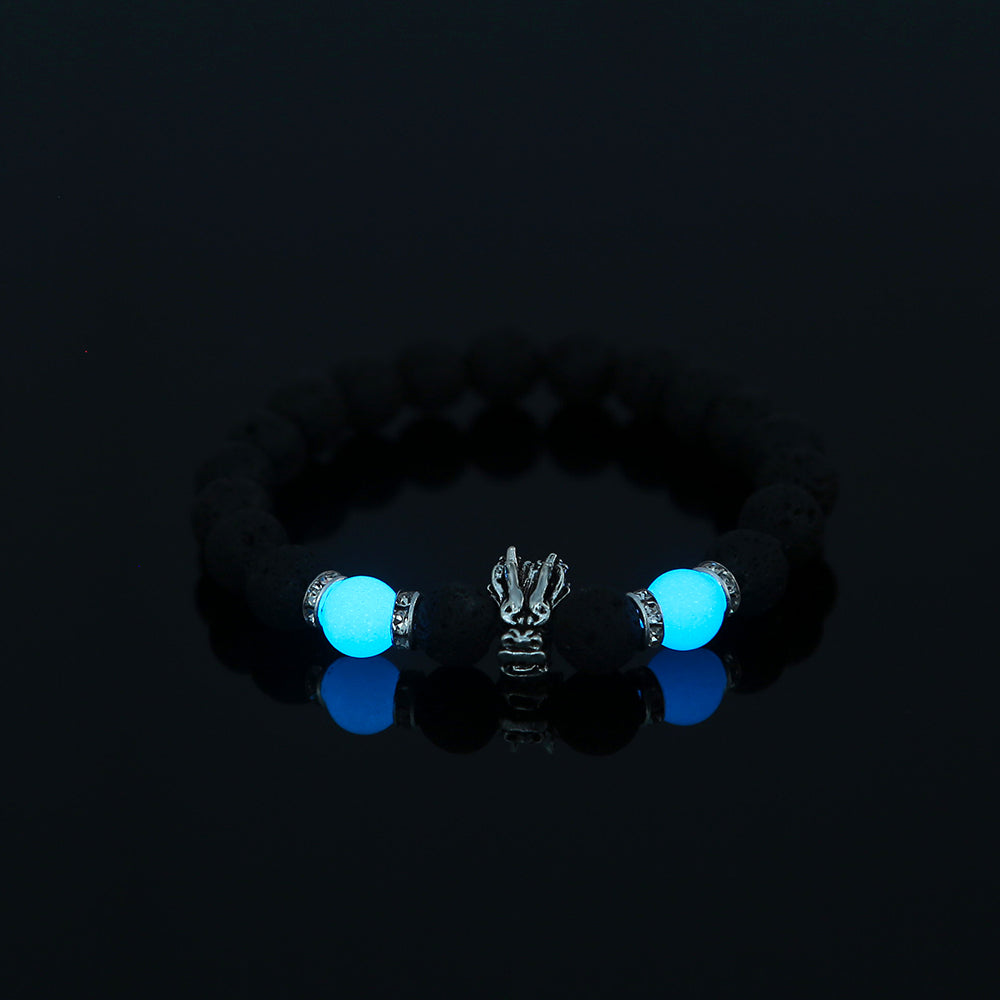 Volcanic Stone Luminous Bead Bracelet