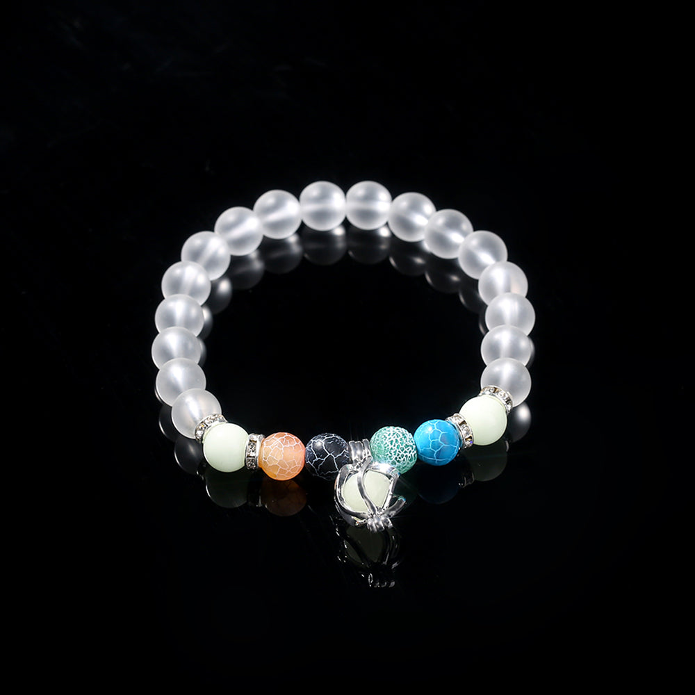 Glass Beads Natural Stone Luminous Cyclone Bracelet