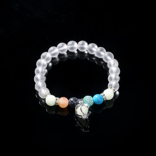 Glass Beads Natural Stone Luminous Cyclone Bracelet