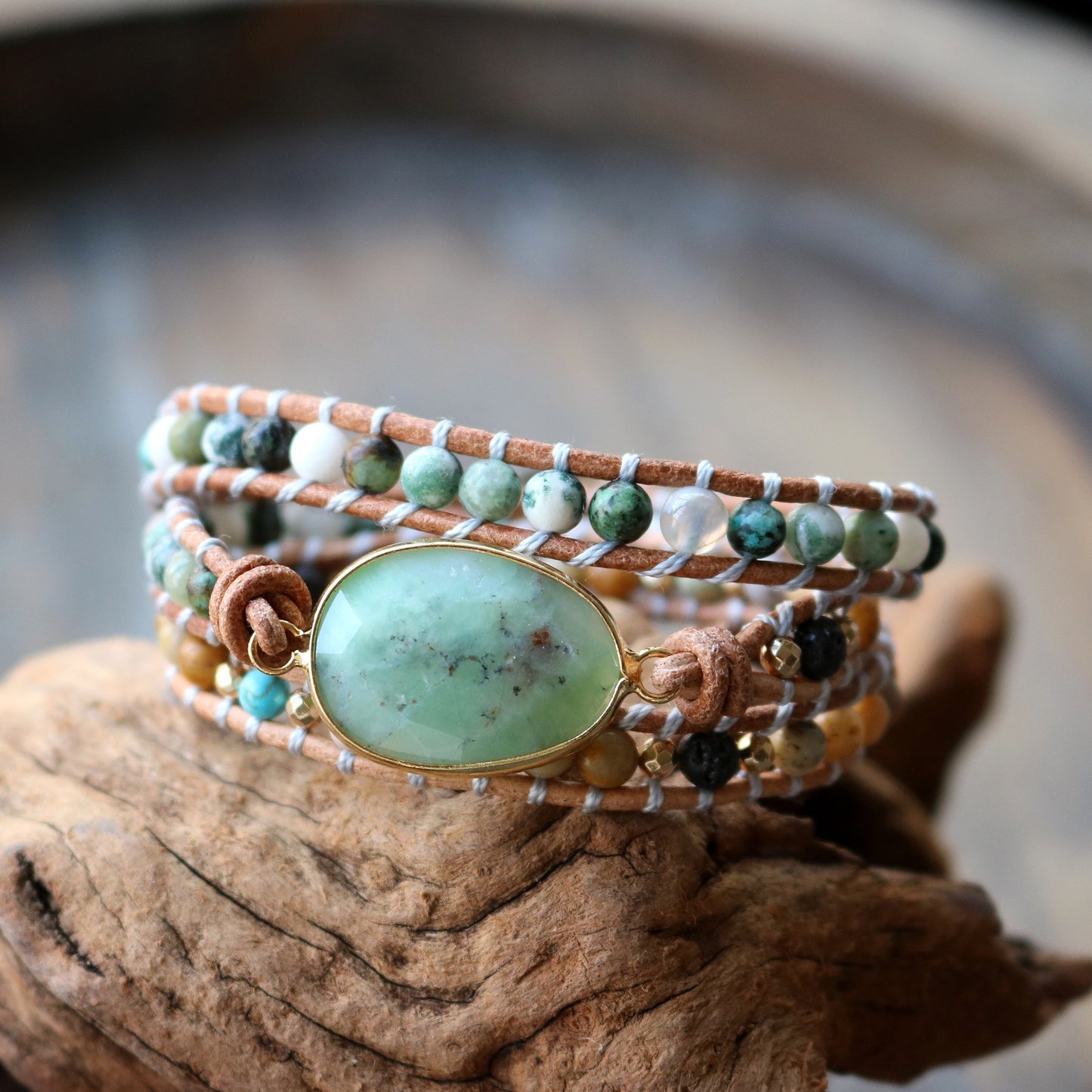 Australian jade natural stone bracelet