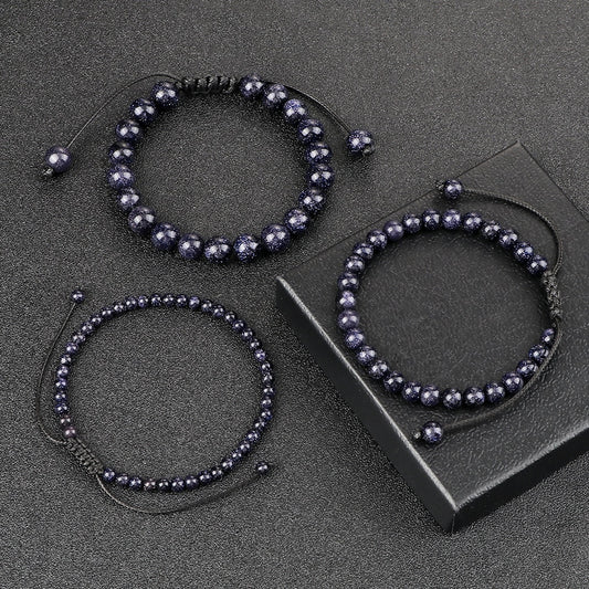 Blue Sandstone Beads Bracelets & Bangles for Women