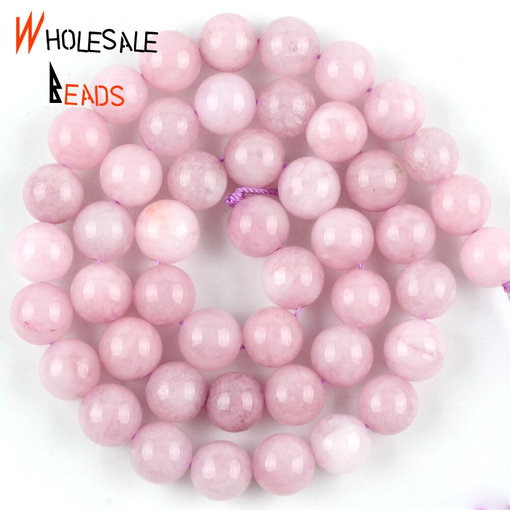 Natural Stone Aquamarines Chalcedony Jades Pink