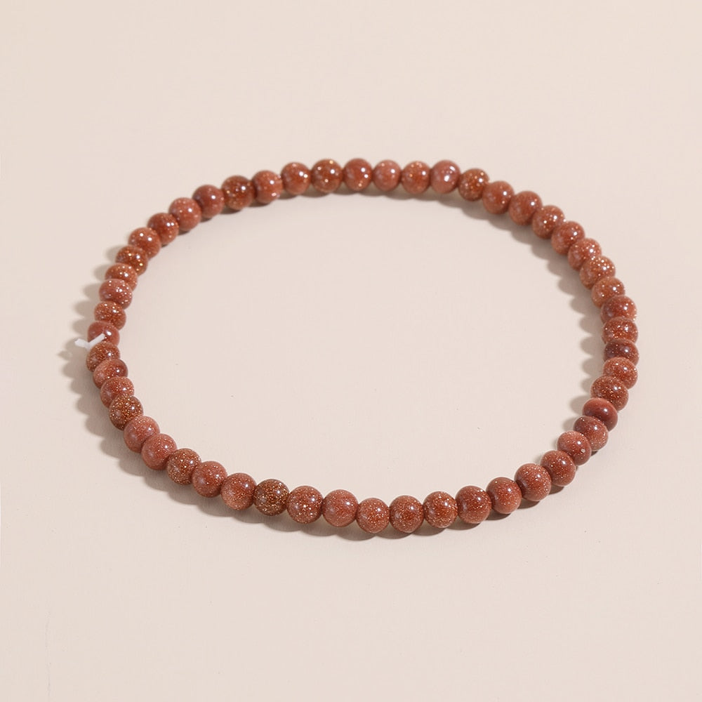 Natural Stone Beads Bracelets Simple Malachite Tiger Eye
