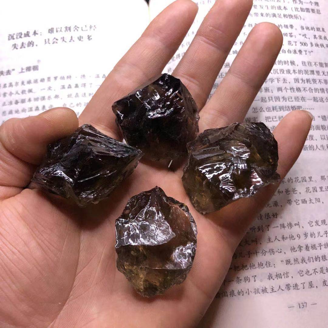 100g Natural Smoky Quartz Raw Stone Mine Tea