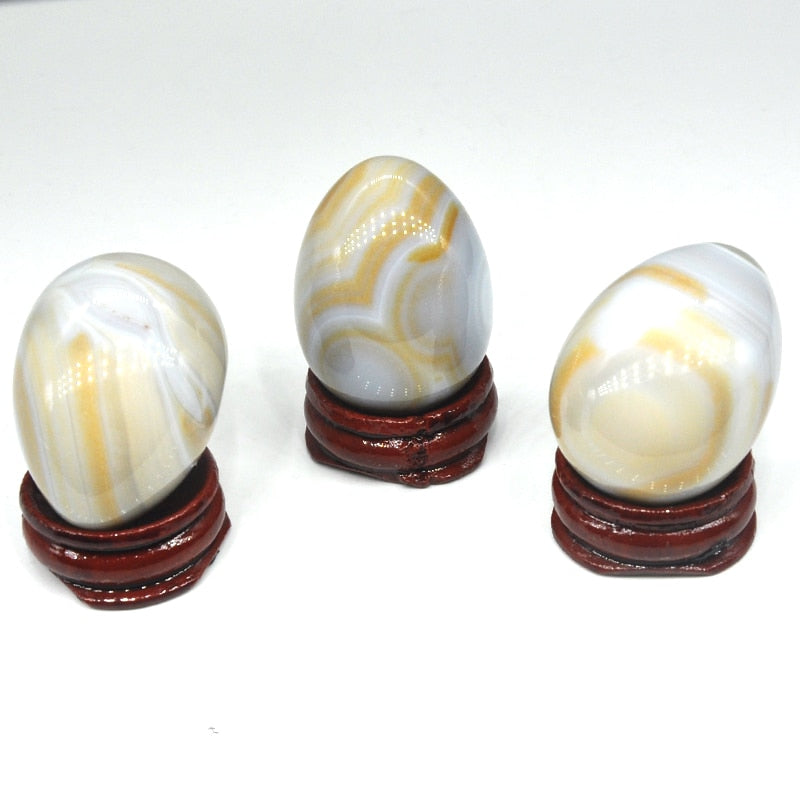 Egg Shaped Stones Natural Gemstone Hand Polished