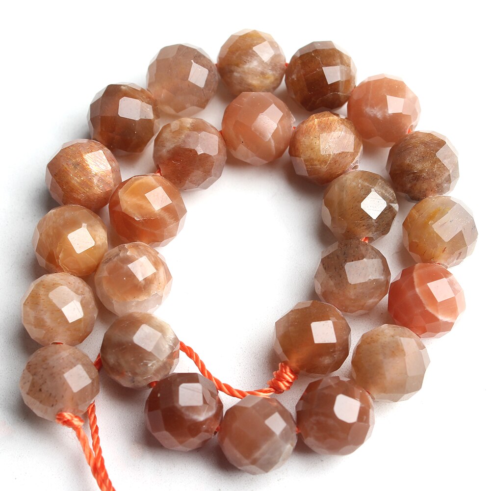 Faceted Morganite Gemstone Beads For Jewelry