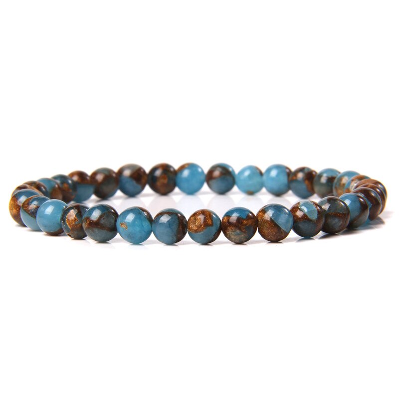 Blue Lapis Tiger Eye Agates Buddha Bracelets