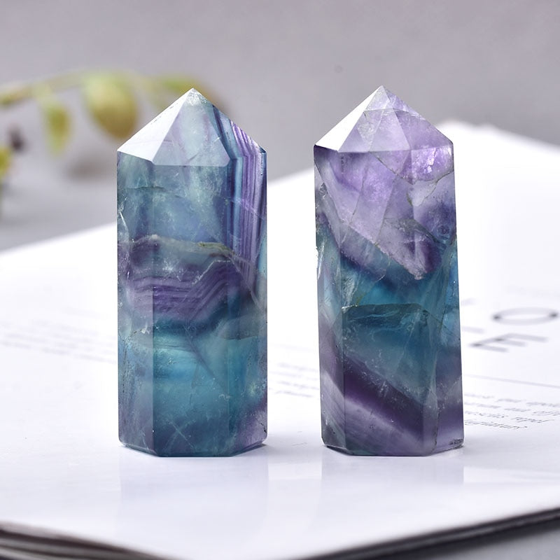 36 Color Natural Stones Crystal Point Wand Amethyst