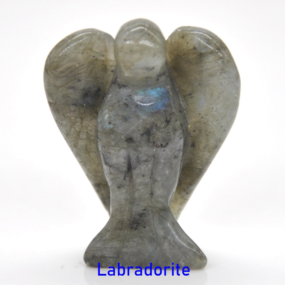 Guardian Angel Figurine Natural Healing Crystal Gem