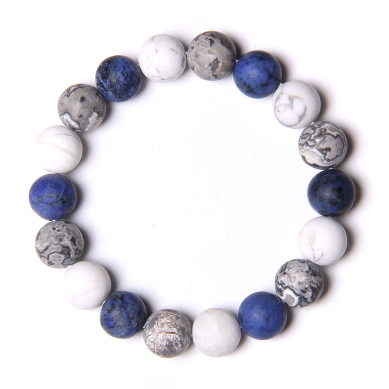 Universe Eight Planets Bracelet Men Natural Stone