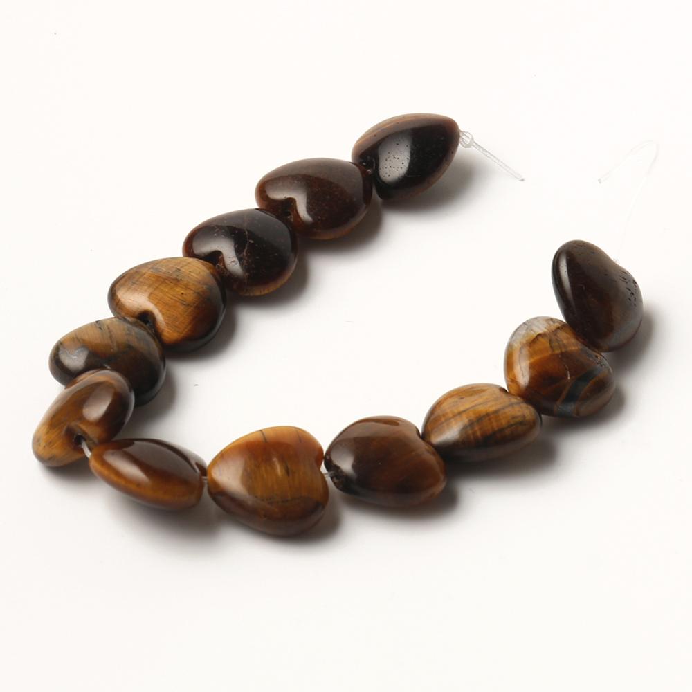 Heart Shape Agates Quartz Jades Beads Natural Beads