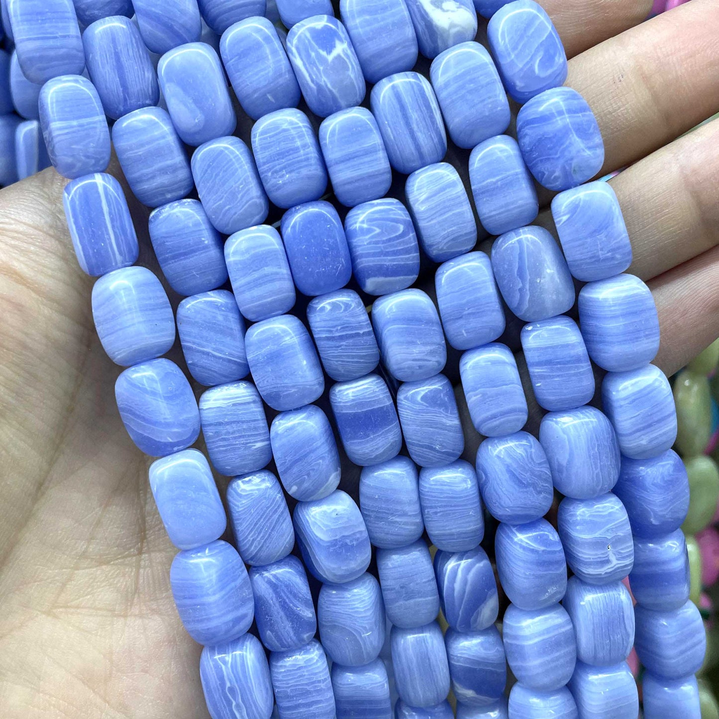 Jades Crystal Stone Square Loose Spacer Beads