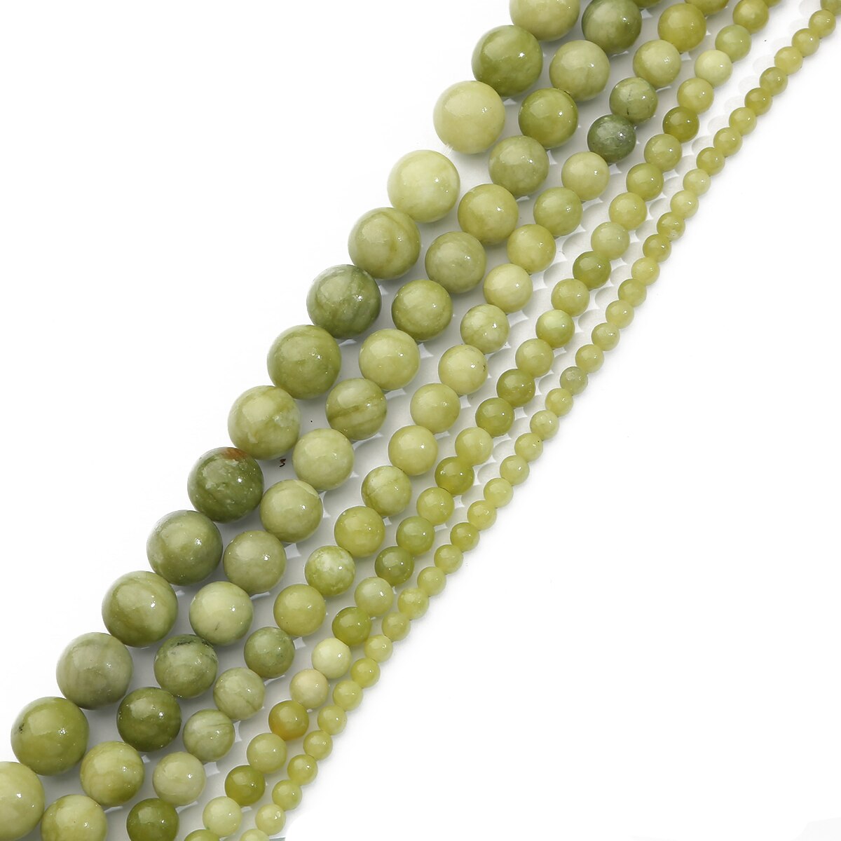 Natural Stone Green Taiwan Jades Round Beads