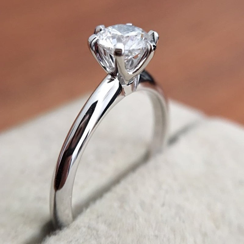 Moissanite Ring Simple style
