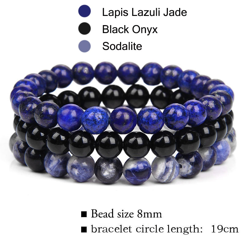 Women Men Bracelets Natural Stone Beads Bracelet