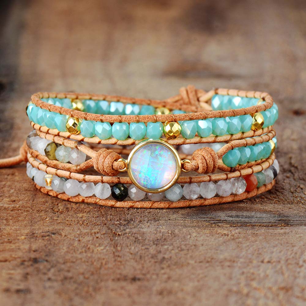 Top Quality Women Bracelets Natural Opal Stone