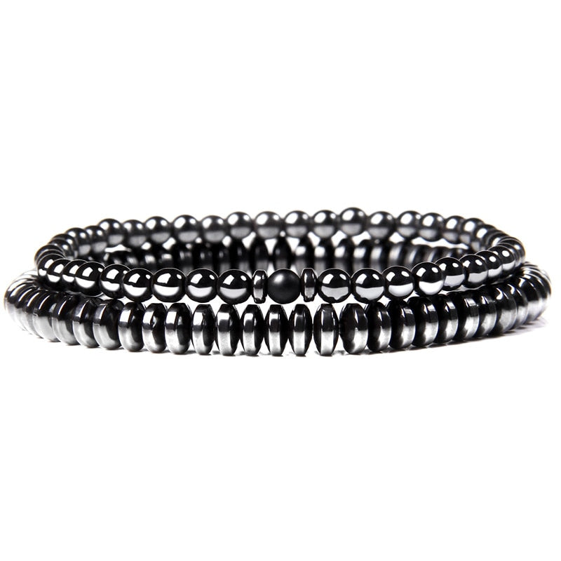 Fashion Natural Stone Beads Men Bracelet Multilayer