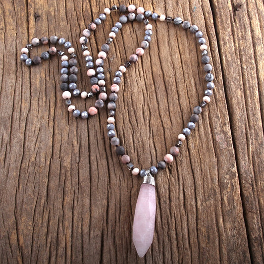 Boho Jewelry Natural Stones Crystal Semi Precious Drop