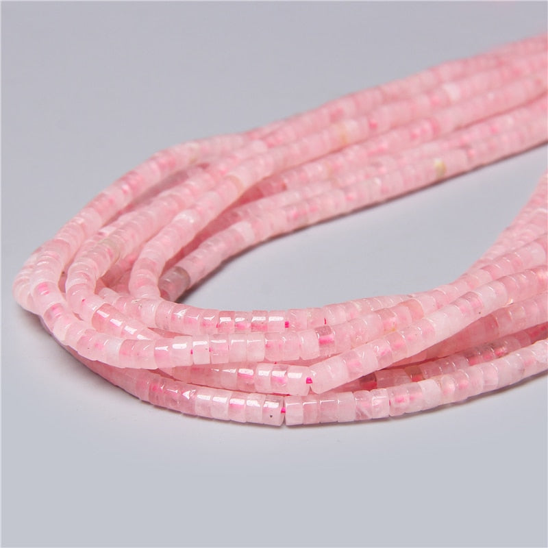 Natural Flat Disc Round Stone Crystal Jades Spacer Beads