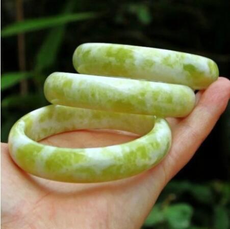 Genuine Natural Green Jade Bangle Bracelet