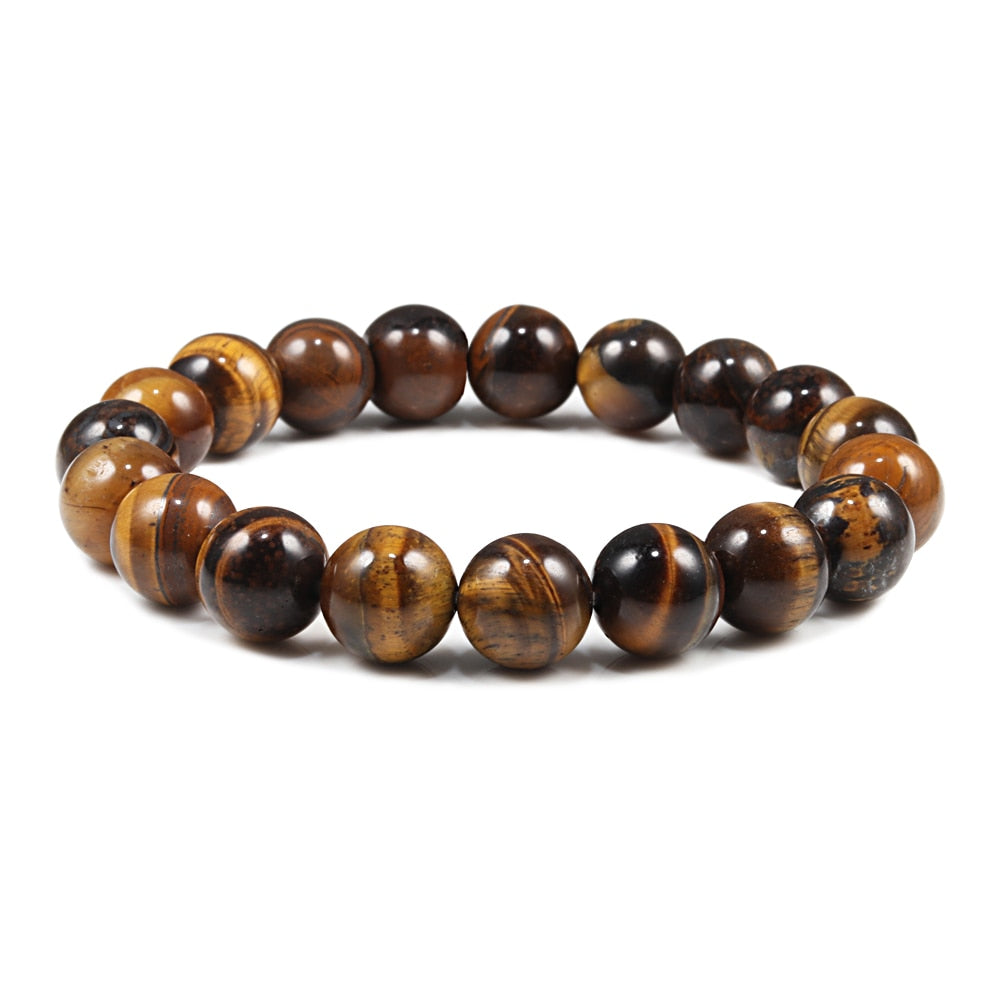 Natural Stone Beads Tiger Eye Bracelet