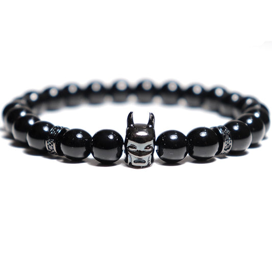 Trendy Bracelet Male Natural Volcanic Hematite