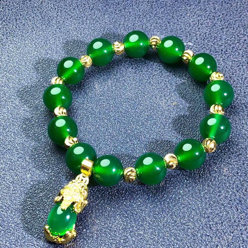 Genuine Natural Green Jade Bracelet Men Women Fine Jewelry