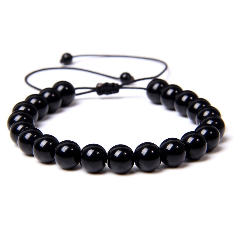 Adjustable Natural Stone Bracelet women Men Minimalist