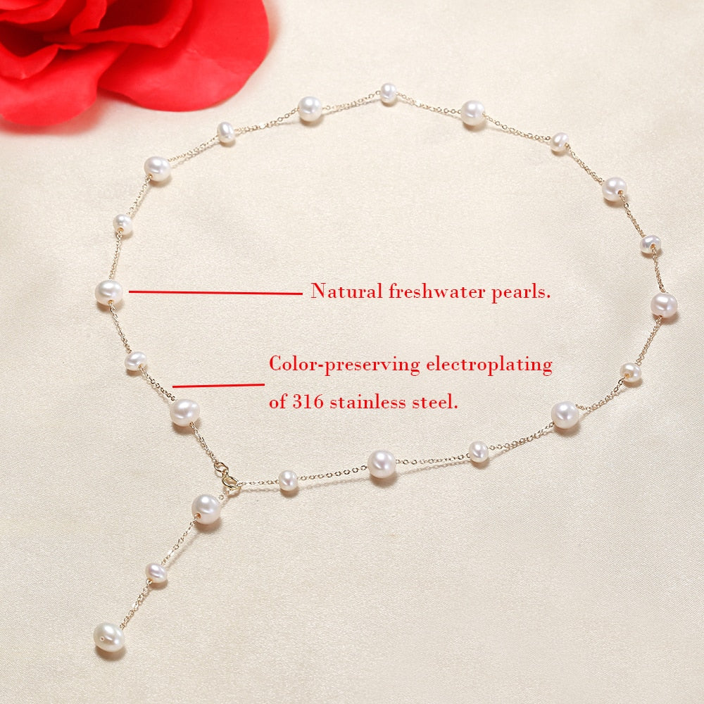 Natural freshwater pearls beaded pearls