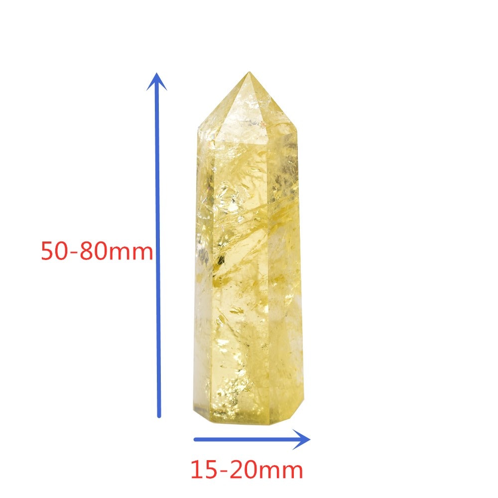 Crystal Point Citrine Healing Obelisk Yellow Quartz