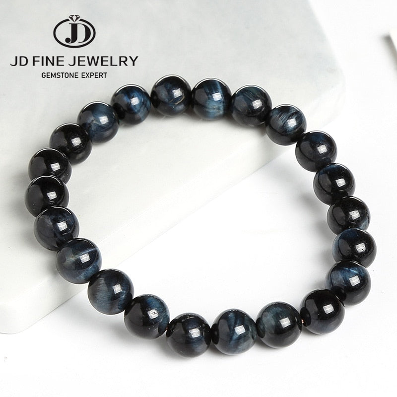 JD High Quality Blue Tiger Eye Buddha Bracelets