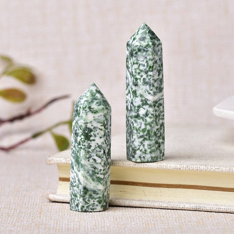 Natural Crystal Stones QingHai Jade Green