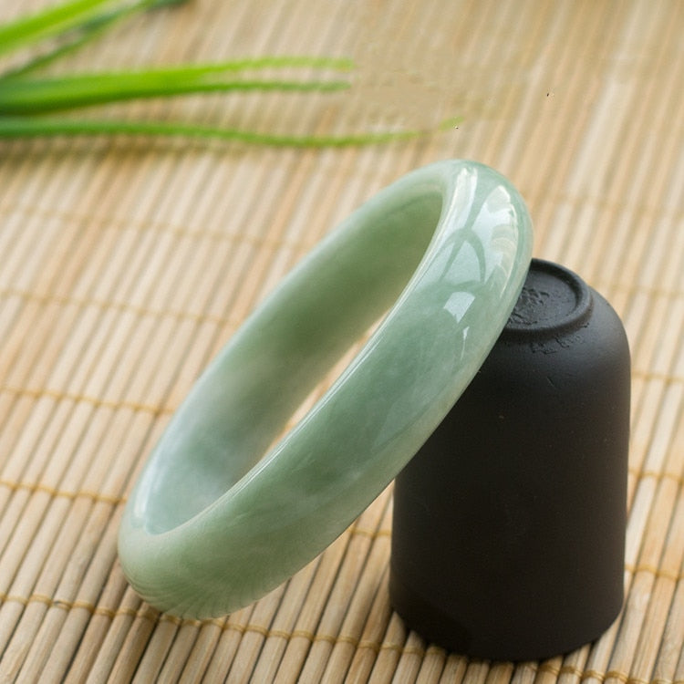 Genuine Natural Green Jade Bangle Bracelet