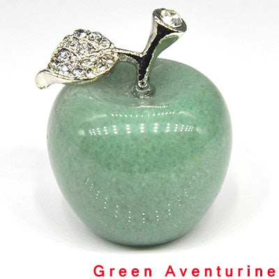 Apple Figurine Natural Stones Healing Crystals Statue