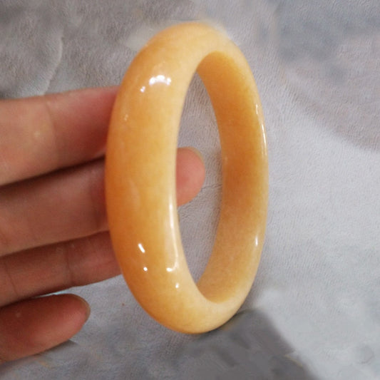 Natural Yellow Chinese Jade Bracelet Bangle