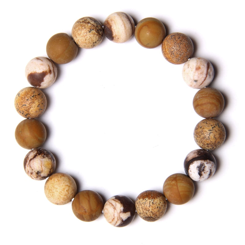 Universe Eight Planets Bracelet Men Natural Stone