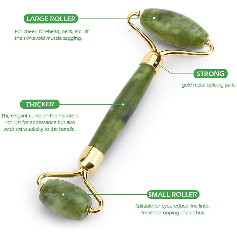 Jade Roller massage Scraper Facial Gouache