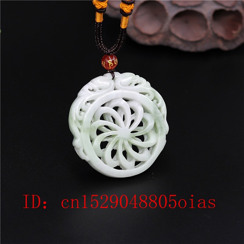 Natural White Green Chinese Jade Dragon Pendant