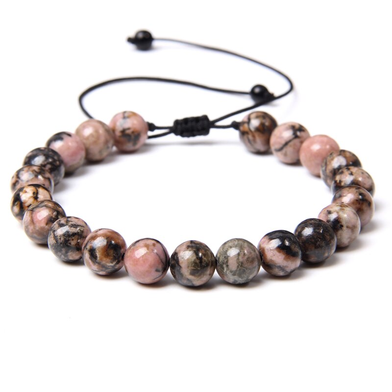 Adjustable Natural Stone Bracelet women Men Minimalist