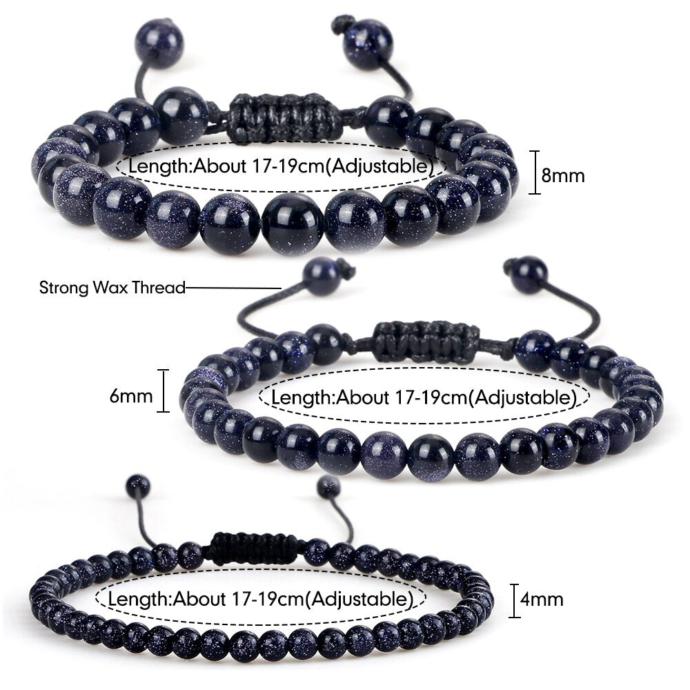 Blue Sandstone Beads Bracelets & Bangles for Women