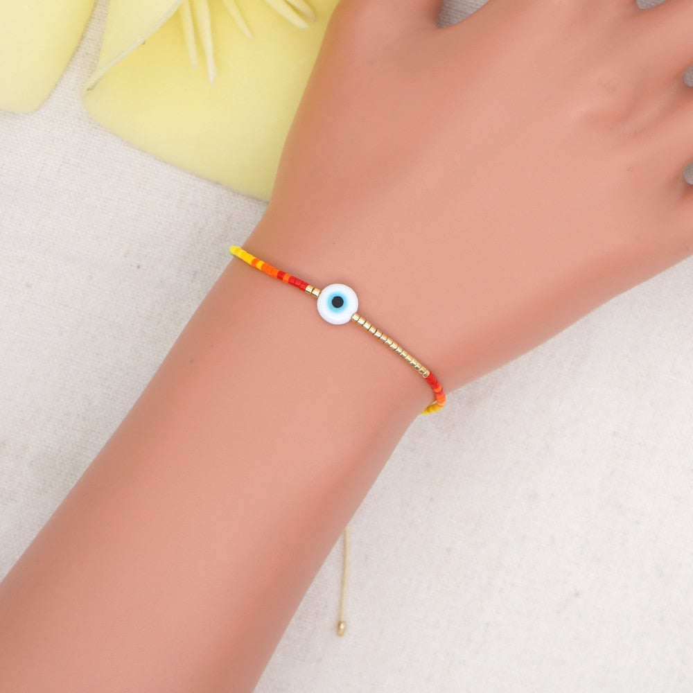 Greek Eye Braclet Turkish Evil Eye Bracelet Tiny String