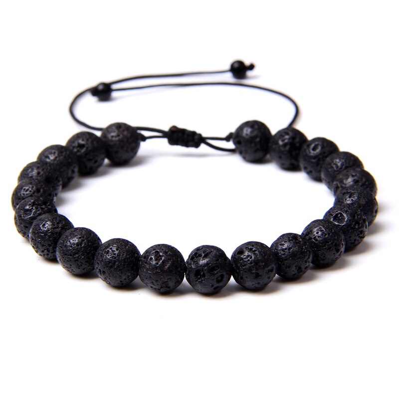 Adjustable Natural Stone Bracelet women Men Minimalist