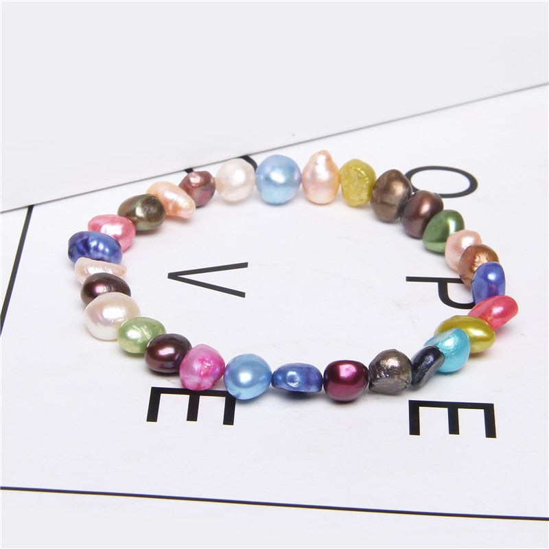 Natural Freshwater Pearls Bracelets Women Bangles