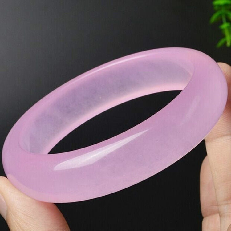 Genuine Natural Pink Jade Bangle Bracelet