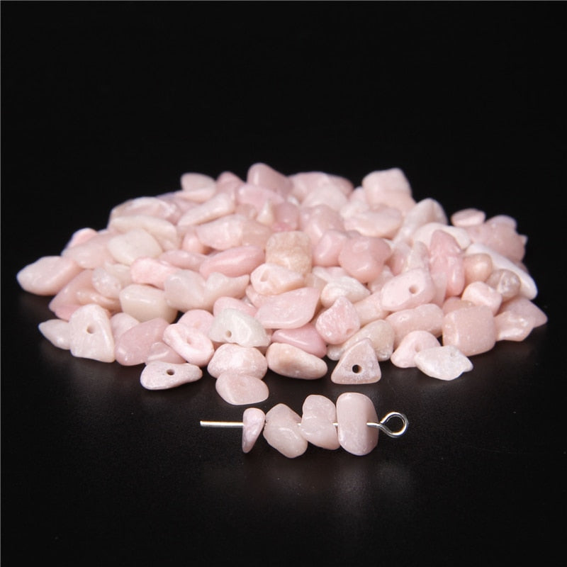 Natural Gem Irregular Rose Quartzs Chip Stone Beads