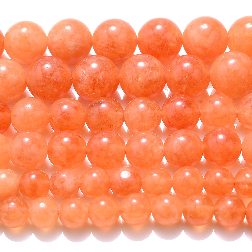 Natural Gold Sun Stone Jades A+ Sunstone Loose Spacer
