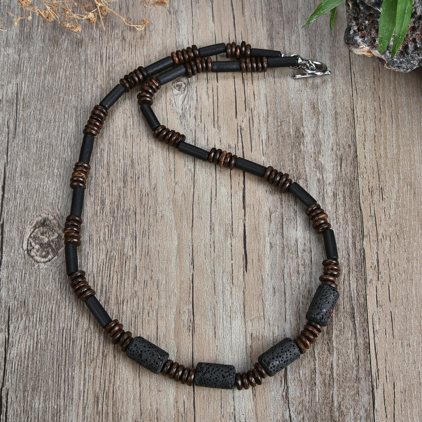 fashion natural stone bead necklace pure